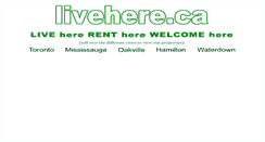 Desktop Screenshot of livehere.ca