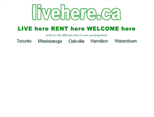 Tablet Screenshot of livehere.ca